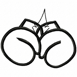 Boxing Embroidery Design 7